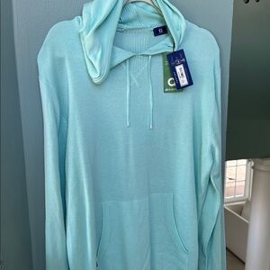 FOOTJOY SWEATER HOODIE MINT-L